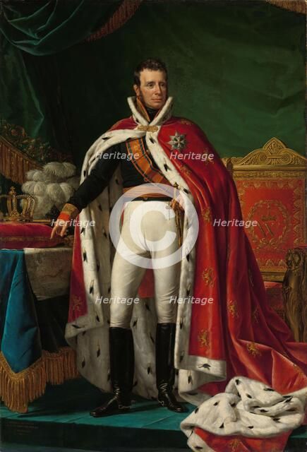 Portrait of William I, King of the Netherlands, 1819. Creator: Joseph Paelinck.