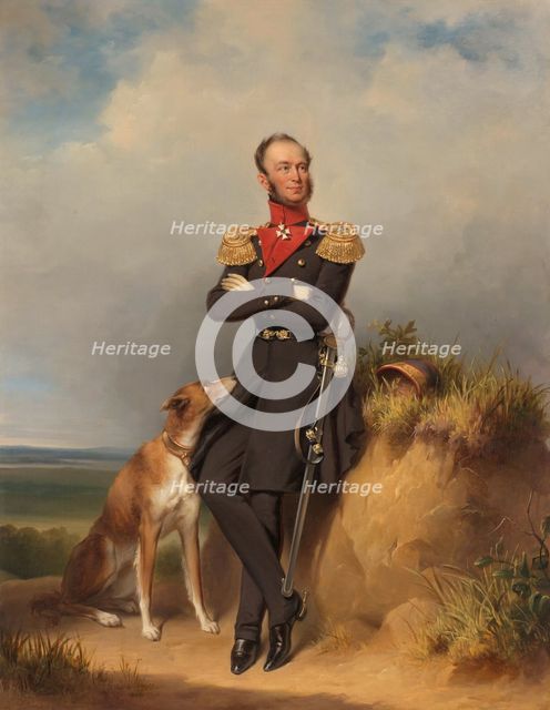 Portrait of William II, King of the Netherlands, 1839. Creator: Jan Adam Kruseman.