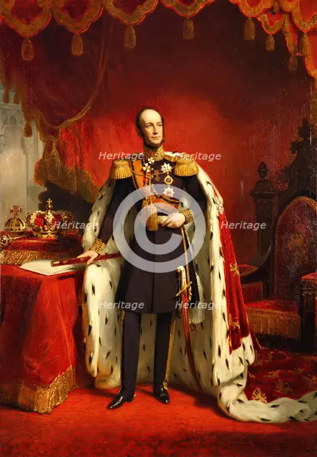 Portrait of William II of Orange, King of the Netherlands, 1849. Creator: Nicolaas Pieneman.