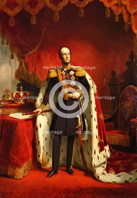 Portrait of William II of Orange, King of the Netherlands, 1849. Creator: Nicolaas Pieneman.
