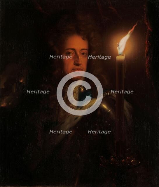 Portrait of William III (1650-1702), Prince of Orange, Stadholder and...King of Eng...c.1692-c.1697. Creator: Godfried Schalcken.