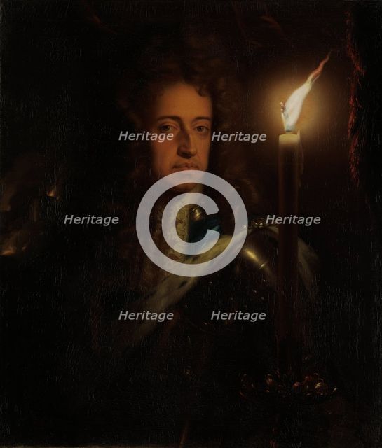 Portrait of William III of Orange (1650-1702). Artist: Schalcken, Godfried Cornelisz (1643-1706)