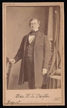 Portrait of William Lewis Dayton (1807-1864), Before 1864. Creator: Brady's National Photographic Portrait Galleries