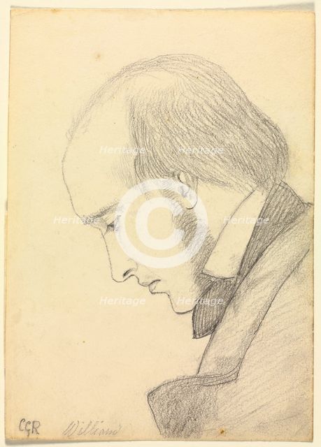 Portrait of William Michael Rossetti, c. 1853. Creator: Christina Georgina Rossetti (British, 1830-1894).