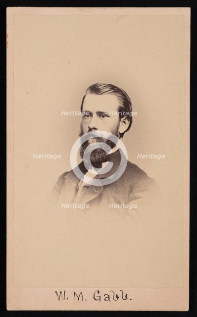 Portrait of William More Gabb (1839-1878), 1864-1865. Creator: Silas Wright Selleck.