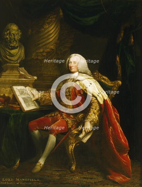 Portrait of William Murray, 1st Earl of Mansfield, c1770. Artist: David Martin