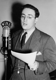 Portrait of William P. Gottlieb, WINX, Washington, D.C., ca. 1940. Creator: Delia Potofsky Gottlieb
