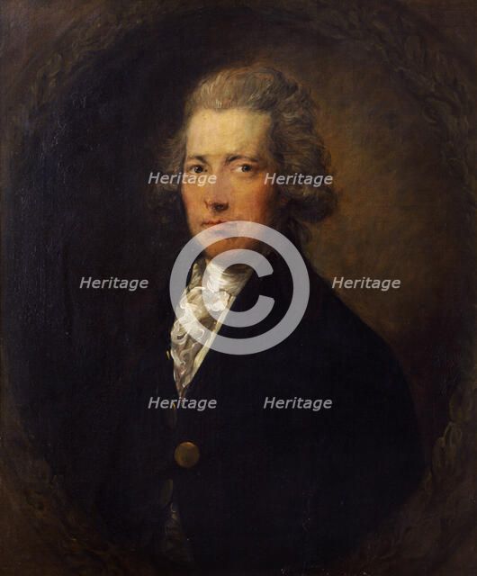 Portrait of William Pitt the Younger, British statesman, c1787. Artist: Gainsborough Dupont.