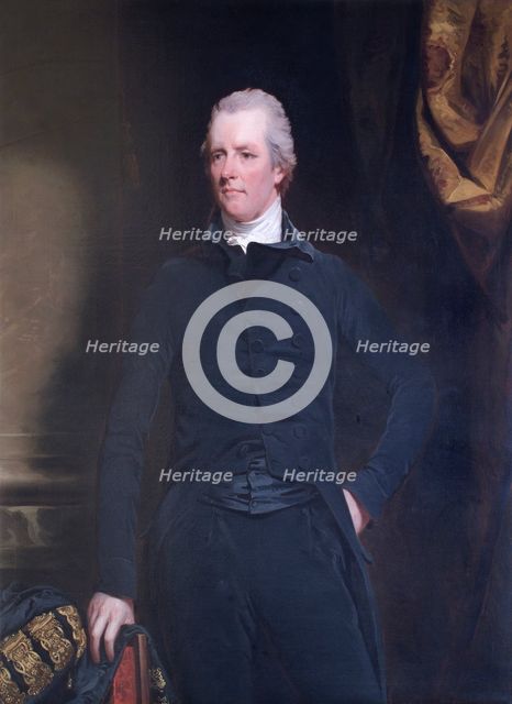 Portrait of William Pitt the Younger, British politician and Prime Minister, 1805.  Artist: John Hoppner.