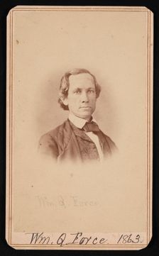 Portrait of William Quereau Force (1820-1880), June 1863. Creator: Alexander Gardner