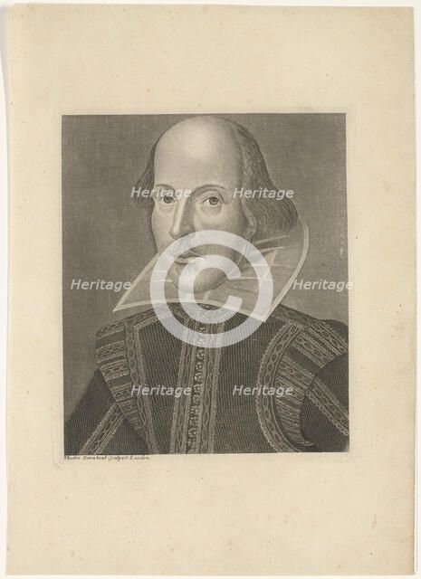 Portrait of William Shakespeare (1564-1616), ca 1625.