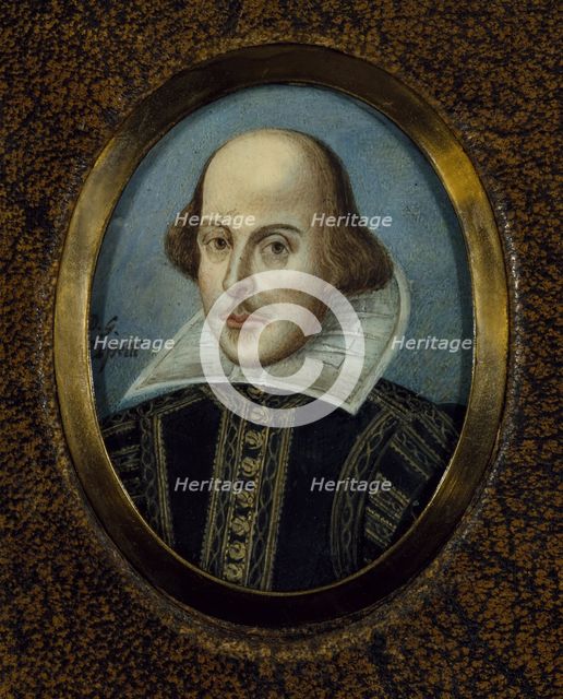 Portrait of William Shakespeare (1564-1616), ca 1865. Artist: Rossetti, Dante Gabriel (1828-1882)