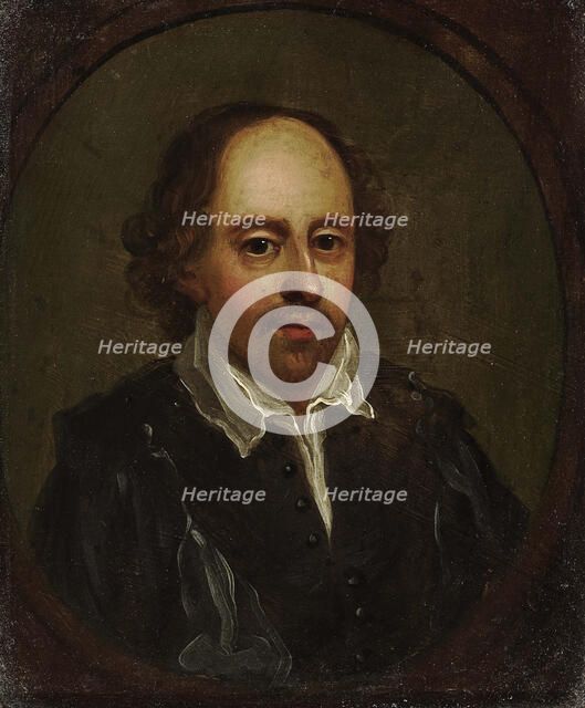 Portrait of William Shakespeare (1564-1616), First Half of 17th cen. Creator: Anonymous.