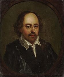 Portrait of William Shakespeare (1564-1616), First Half of 17th cen. Creator: Anonymous