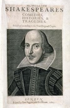 Portrait of William Shakespeare, 1623