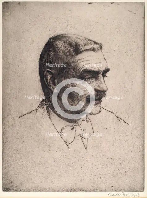 Portrait of William Strang. Creator: Charles Holroyd.