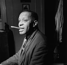Portrait of Willie Smith in his apartment, Manhattan, New York, N.Y., ca. Jan. 1947. Creator: William Paul Gottlieb