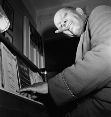 Portrait of Willie Smith in his apartment, Manhattan, New York, N.Y., ca. Jan. 1947. Creator: William Paul Gottlieb