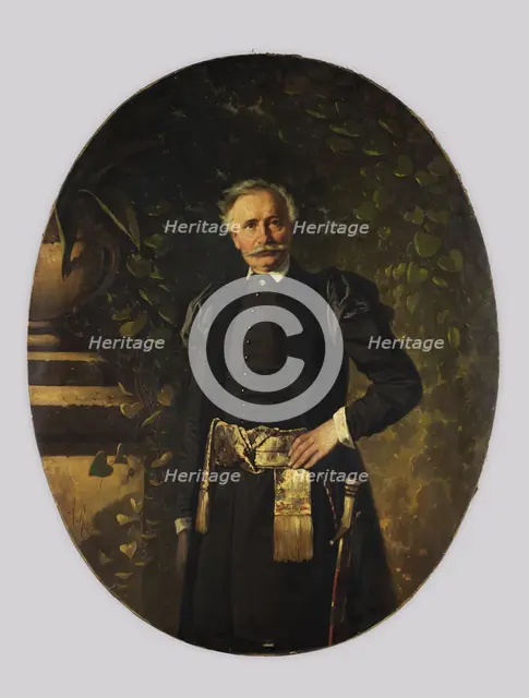 Portrait of Wincenty Pol, 1862. Creator: Aleksander Raczynski.