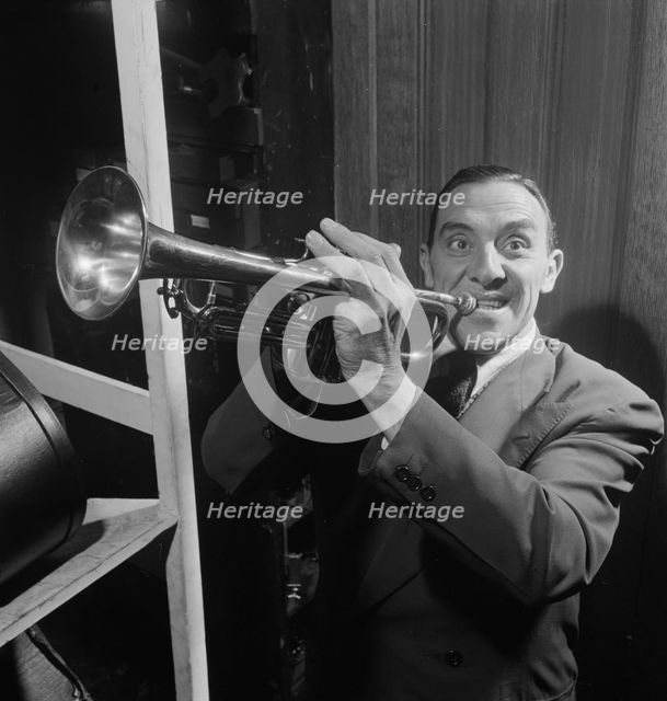 Portrait of Wingy Manone, William P. Gottlieb's office, New York, N.Y., 1946. Creator: William Paul Gottlieb.