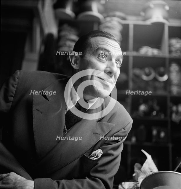 Portrait of Wingy Manone, William P. Gottlieb's office, New York, N.Y., 1946. Creator: William Paul Gottlieb.