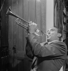 Portrait of Wingy Manone, William P. Gottlieb's office, New York, N.Y., 1946. Creator: William Paul Gottlieb
