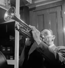 Portrait of Wingy Manone, William P. Gottlieb's office, New York, N.Y., 1946. Creator: William Paul Gottlieb
