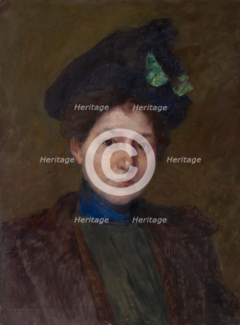Portrait of Winifred Brady, c1875-1927. Creators: John Ottis Adams, Winifred Brady.