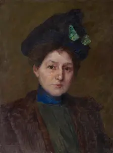 Portrait of Winifred Brady, c1875-1927. Creators: John Ottis Adams, Winifred Brady