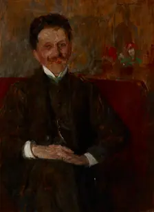 Portrait of Wladyslaw Chmielarczyk, 1907. Creator: Olga Boznanska