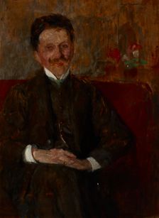 Portrait of Wladyslaw Chmielarczyk, 1907. Creator: Olga Boznanska