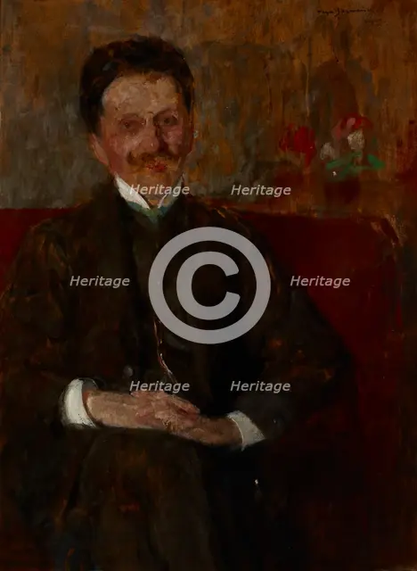 Portrait of Wladyslaw Chmielarczyk, 1907. Creator: Olga Boznanska.