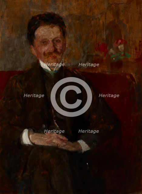 Portrait of Wladyslaw Chmielarczyk, 1907. Creator: Olga Boznanska.