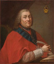 Portrait of Wladyslaw Lubienski (1703-1767), Archbishop of Gniezno and the Primate...between 1758-67 Creator: Unknown
