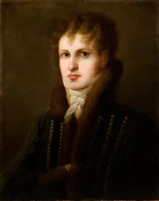 Portrait of Wlodzimierz Potocki, 1812. Creator: Jozef Brodowski