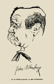 Portrait of writer Peter Altenberg (1859-1919). Creator: Oppenheimer, Max (1885-1954)