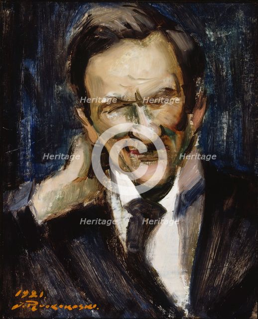 Portrait of T.K. Sallinen, 1921. Creator: Jalmari Ruokokoski.