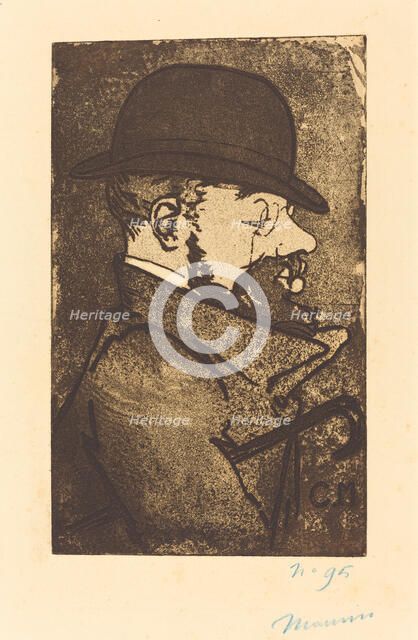 Portrait of Toulouse-Lautrec, 1893. Creator: Maurin, Charles (1856-1914).