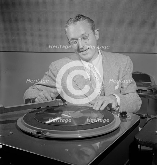 Portrait of Tommy Dorsey, WMCA, New York, N.Y., ca. Oct. 1947. Creator: William Paul Gottlieb.