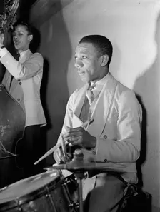 Portrait of Tommy Myles and Tommy Potter, ca. Mar. 1942. Creator: William Paul Gottlieb