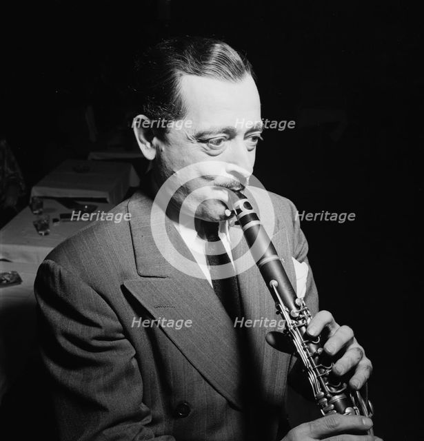 Portrait of Tony Parenti, Jimmy Ryan's (Club), New York, N.Y., ca. Aug. 1946. Creator: William Paul Gottlieb.