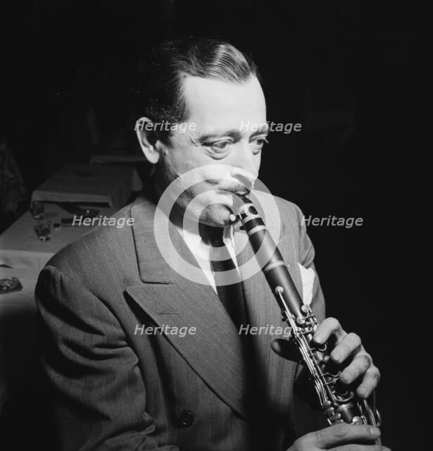Portrait of Tony Parenti, Jimmy Ryan's (Club), New York, N.Y., ca. Aug. 1946. Creator: William Paul Gottlieb.