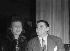 Portrait of Tony Pastor and Maria Kramer, Hotel Edison(?), New York, N.Y., 1946. Creator: William Paul Gottlieb