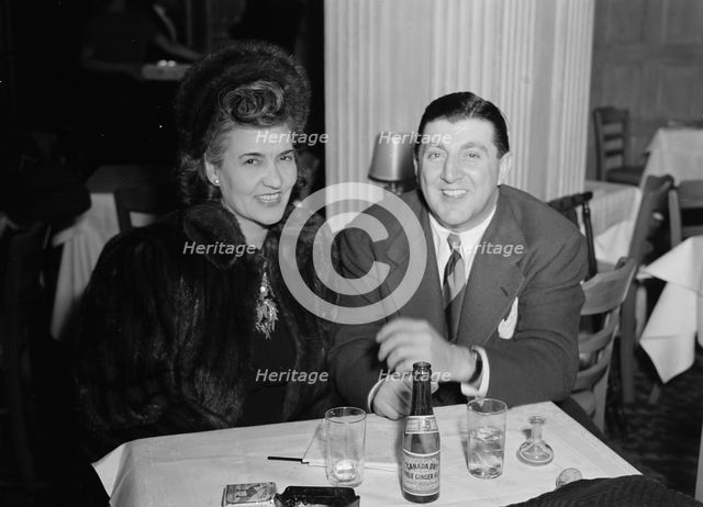 Portrait of Tony Pastor and Maria Kramer, Hotel Edison(?), New York, N.Y., 1946. Creator: William Paul Gottlieb.