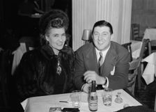Portrait of Tony Pastor and Maria Kramer, Hotel Edison(?), New York, N.Y., 1946. Creator: William Paul Gottlieb