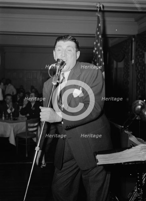 Portrait of Tony Pastor, Hotel Edison(?), New York, N.Y., 1946. Creator: William Paul Gottlieb.