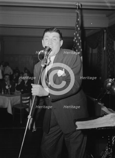 Portrait of Tony Pastor, Hotel Edison(?), New York, N.Y., 1946. Creator: William Paul Gottlieb.