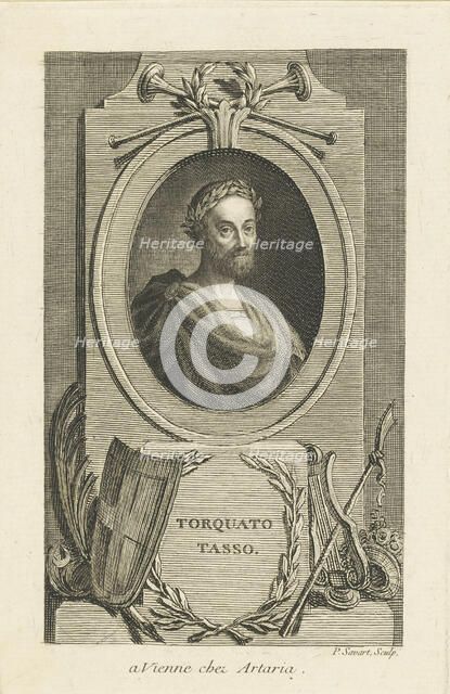 Portrait of Torquato Tasso (1544-1595) , ca 1770. Creator: Savart, Pierre (1737-1780).