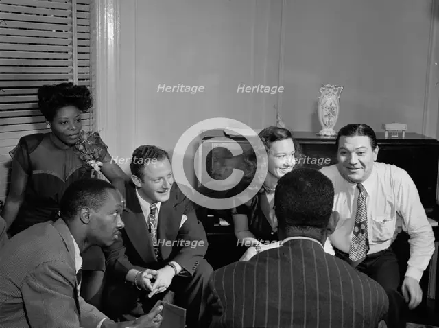 Portrait of Tadd Dameron, Mary Lou Williams, Milt Orent, Dixie Bailey, Jack Teagarden..., N.Y., 1947 Creator: William Paul Gottlieb.