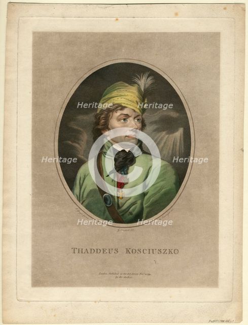 Portrait of Tadeusz Kosciuszko (1746-1817), 1795. Artist: Taubert, Gustav (1755-1837)